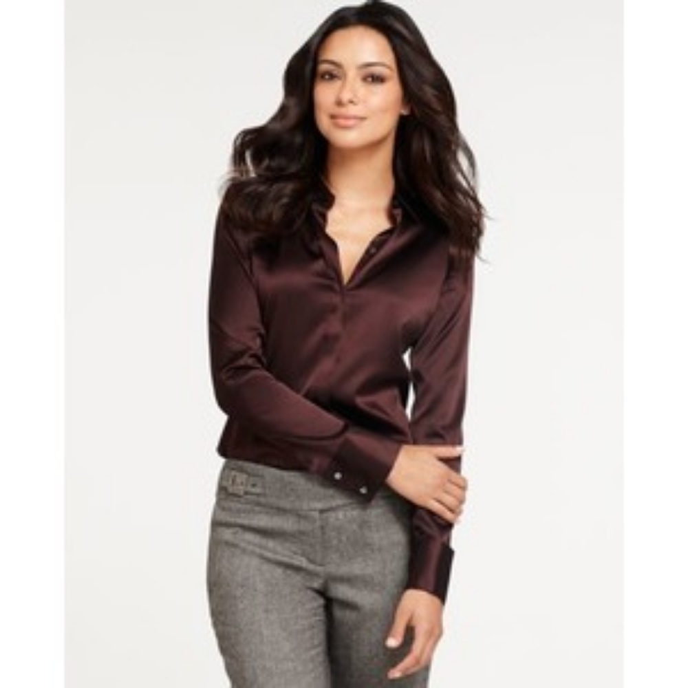 NWT Ann Taylor Silk stretch blouse